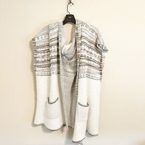 NWT Francesca's Bobbi Nordic Hooded Ruana Sweater OSFM